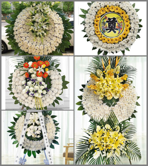 上海金山区廊下镇友好村花圈速递